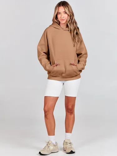 Miniatura 114 de ANRABESS - Sudaderas con capucha para mujer, sobre talla, de vellón de manga larga, modelo de 2024, para otoño