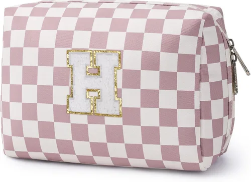 Miniatura 172 de Narwey Bolsa de maquillaje con inicial, regalos de graduación para adolescentes, niñas, niños y adolescentes, cosas de moda de 6 a 18 años, bolsa