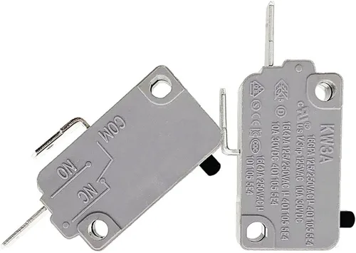 Miniatura 3 de 2 piezas KW3A normalmente cerrado horno microondas puerta micro interruptor DR52