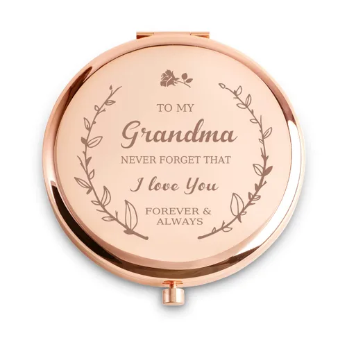 Miniatura 6 de Regalos para niñas, regalos personalizados para hija, espejo compacto grabado personalizado para rellenar calcetines de Navidad, cumpleaños secreto