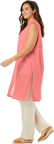 Miniatura 4 de Woman Within Chaleco de lino ligero para mujer talla grande
