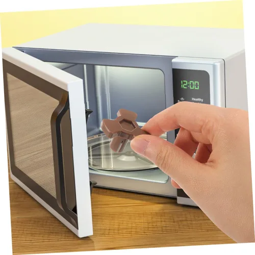Miniatura 4 de 8 piezas universal para microondas, soporte de acoplador de plato giratorio de plástico resistente, eje de transmisión compatible con modelos