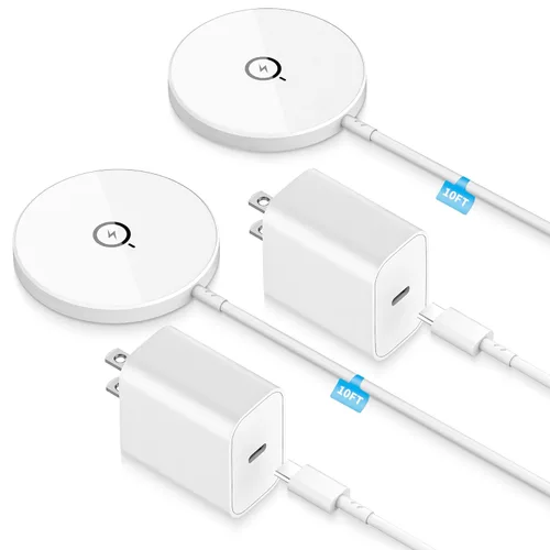 Miniatura 11 de [Certificado MFi de Apple] Cargador magnético inalámbrico para iPhone, cargador Magsafe, almohadilla de carga rápida de teléfono de 6 pies y 15 W