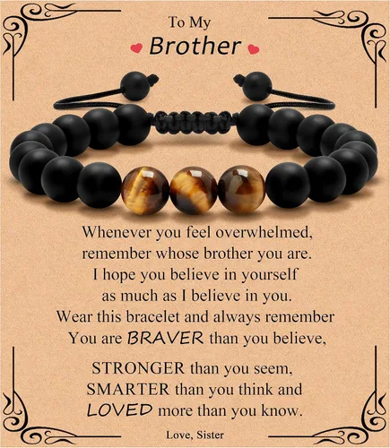 Miniatura 24 de Pulsera de regalos para hombres para papá hijo mi hombre novio marido hermano nieto abuelo papá bonus sobrino tío cumpleaños día del padre