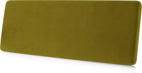 Miniatura 17 de CHUN YI - Funda elástica de cojín para sofá biplaza, funda de asiento de sofá con tela jacquard de elastano (mediana, color marfil blanco)