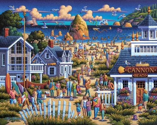 Miniatura 2 de Dowdle Rompecabezas - Cannon Beach - 1000 piezas