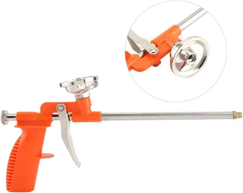 Miniatura 7 de Pistola de espuma, Pistola de aislamiento de espuma de pulverización de aluminio, Herramienta aplicadora de sellado de llenado y llenado de pistola