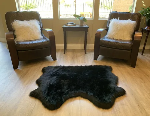 Miniatura 52 de LAMBZY Alfombra de pelo de oveja sintética, hipoalergénica, súper suave, sedosa para sala de estar, habitación de los niños, sofá