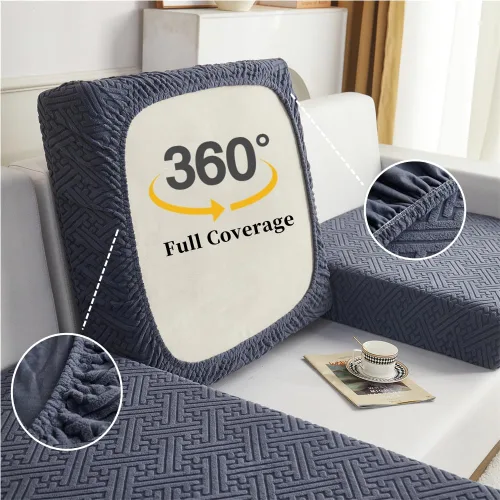 Miniatura 3 de Fundas de sofá mágicas 2024, fundas lavables, elásticas, impermeables, universales, fundas de cojín para sofá seccional de 1/2/3, protector