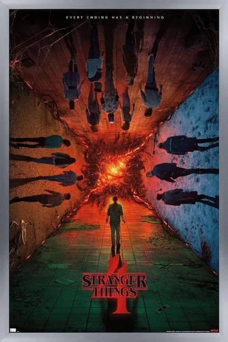 Miniatura 12 de Trends International Netflix Stranger Things: Temporada 4 - Póster de presentación con el grupo, para pared, de una hoja, 14.725 x 22.375 pulgadas