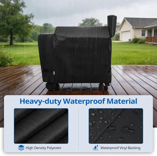 Miniatura 3 de SunPatio Cubierta para Parrilla de Exteriores Impermeable de Servicio Pesado Compatible con Parrilla de Pellets de Madera Traeger Serie 34