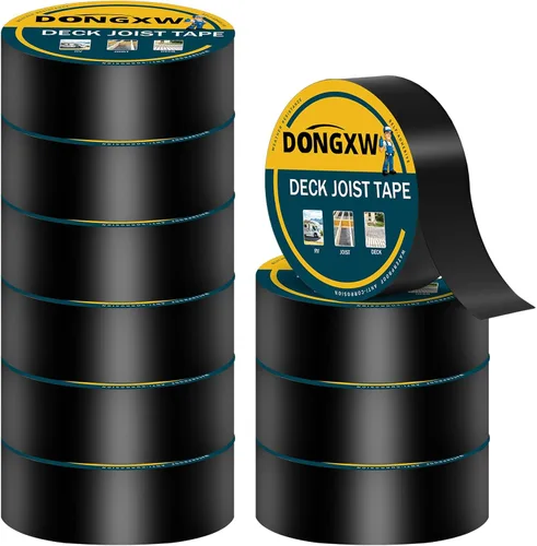 Miniatura 11 de Dongxw Cinta de viguetas para cubiertas, 2 pulgadas x 50 pies, impermeable, cinta adhesiva de butilo para viguetas y vigas de madera, paquete de 6