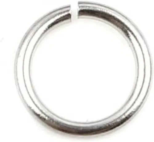 Miniatura 68 de HDSupplies 100 piezas - 4mm de argollas de acero inoxidable 304 de tono negro - Calibre 22 (espesor de 0.6mm)