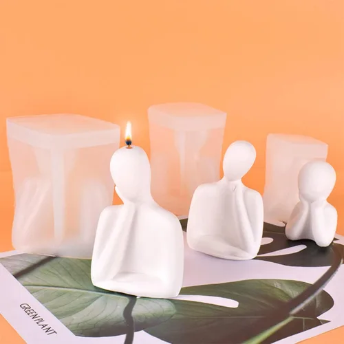 Miniatura 8 de Esculturas de estatuas humanas 3D, moldes de vela de silicona, moldes de resina, moldes de silicona para cuerpo, figuras para resina, bricolaje