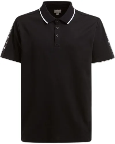 Miniatura 5 de GUESS Polo de manga corta Paul Pique Tape para hombre Essentials