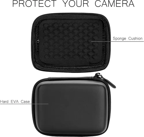 Miniatura 5 de Funda para cámara digital compatible con Canon G7X, SX 740, Camkory FHD 1080P, Kodak FZ55-BK, FZ45-BK Funda para cámara digital compacta, pequeña