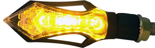 Miniatura 3 de Black Sequential Turn Signals LED Turn Signals Blinkers Indicators Compatible for 2018 Kawasaki Ninja H2R