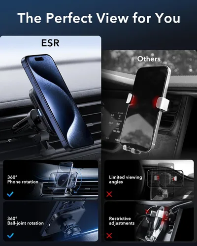 Miniatura 8 de ESR para Cargador de Coche MagSafe de 15W, Cargador de Coche MagSafe, Soporte Magnético Inalámbrico para Ventiscacha/Salpicadero para iPhone