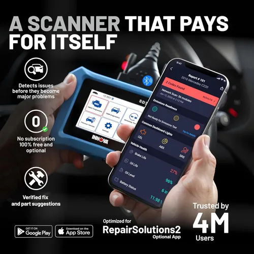 Miniatura 5 de Innova Escáner SD35 OBD2 – ABS, SRS, TPMS y lector de código de motor de verificación, datos en vivo, todos los diagnósticos del sistema, compatible