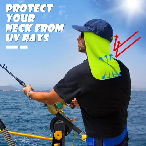 Miniatura 4 de 6 piezas elásticas resistentes para el cuello, protección UV, protector de cuello para cubrir el cuello para pesca, equitación