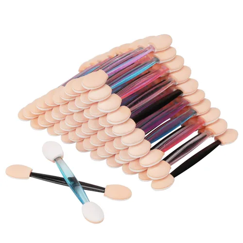 Akstore 30PCS Aplicadores Desechables de Esponja de Doble Cara para Sombra de Ojos, Brochas para Sombra de Ojos, Brochas de Maquillaje 30 piezas -