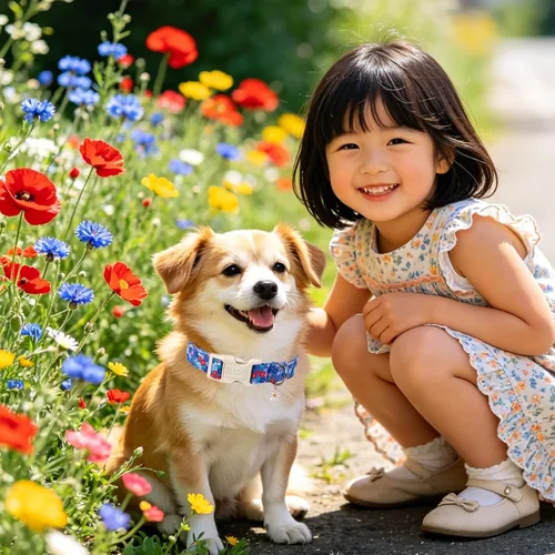 Miniatura 6 de Collar de perro floral azul, collar floral de algodón ajustable para primavera y verano con colgante de margarita, hebilla de liberación rápida
