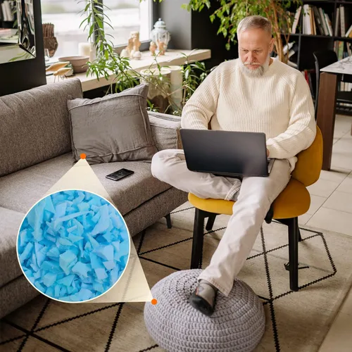 Miniatura 2 de Relleno de espuma viscoelástica triturada de 10 libras, relleno de almohada, material de repuesto para puf, otomano, sofá, cama de perro, animales