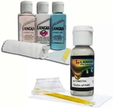 Miniatura 3 de Langka Paquete de accesorios y pintura de retoque de 1 onza compatible con Chevrolet, Onix, G9KGF6WA464CWA501B, acero satinado gris metálico.