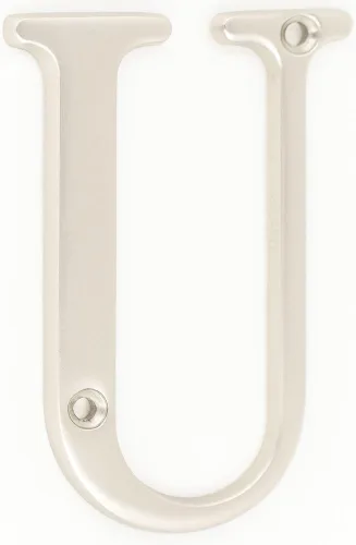 Miniatura 5 de ZW Hardware B100 Letra M de latón macizo de latón brillante de 4 pulgadas