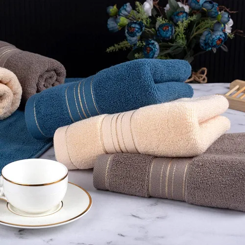 Miniatura 2 de Paquete de 3 toallas de mano para baño, juego de toallas de mano decorativas de algodón suave y absorbente para cara, spa, baño, gimnasio, cocina