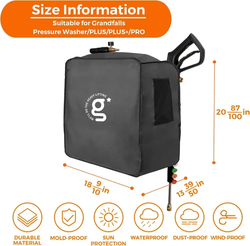Miniatura 2 de Giraffe Tools - Funda para lavadora a presión para Grandfalls Plus/Plus+ y Pro Resistente a los rayos UV, impermeable, antidecoloración