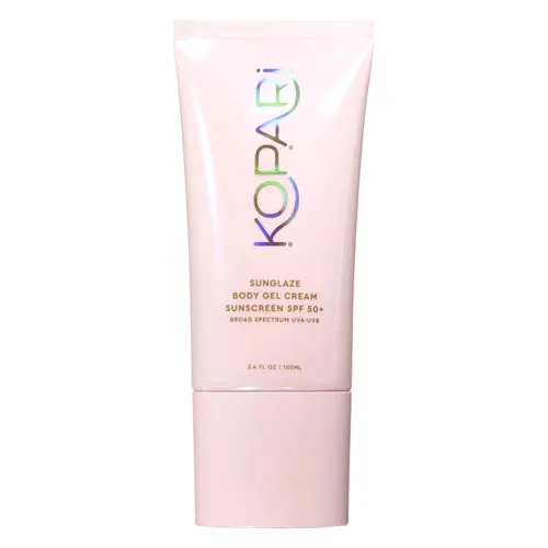Miniatura 11 de Kopari Golden Sunglaze Protector Solar en Niebla para el Cuerpo SPF 50, Infundido con Aceite Corporal con Destellos, Niebla Hidratante, Hidrata