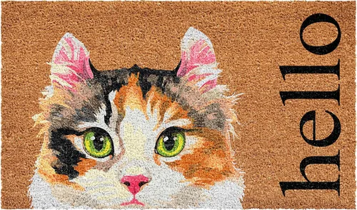Miniatura 12 de Calloway Mills AZ105001729 Alfombra Kitty Korner, 17 x 29 pulgadas, color natural/negro