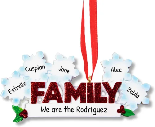 Miniatura 12 de Adorno de Navidad familiar personalizado – Adorno de papá, adornos personalizados para papá 2025, regalo personalizado para papá nuevo para árbol