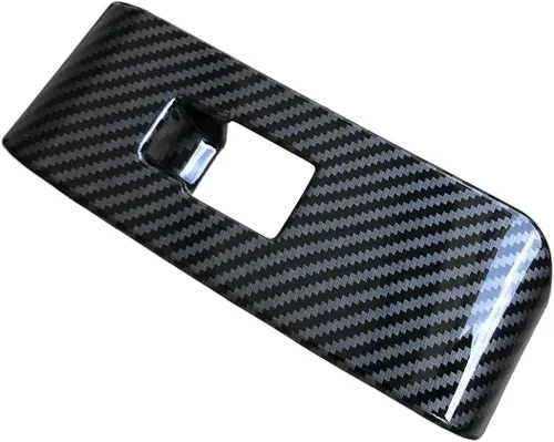 Miniatura 7 de ruihe 4 piezas de fibra de carbono de color de ventana de puerta de automóvil panel de control ajuste para Toyota Highlander 2020 2021 2022 2023