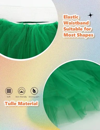 Miniatura 3 de Tutús para mujeres, faldas de tul tutú para adultos, disfraces para mujeres, 5 capas, faldas tutú para niñas, adolescentes, Halloween, ballet