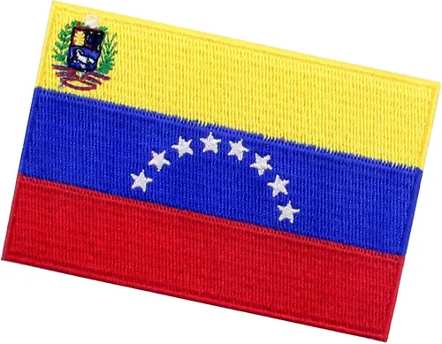 Miniatura 4 de Parche de bandera de Venezuela bordado con apliques para coser en el emblema nacional venezolano