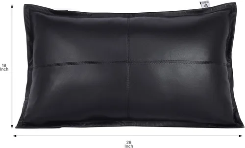 Miniatura 4 de Funda de almohada rectangular de piel de cordero – Funda de cojín para sofá – Fundas decorativas para sala de estar y dormitorio, caja negra