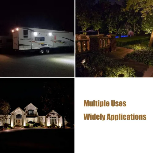 Miniatura 7 de Beonllay PAR36 - Bombilla LED para paisaje, 9 W, blanco cálido, 3000 K, AC/DC12V-36V, equivalente a 900 lúmenes, bombilla halógena de bajo voltaje