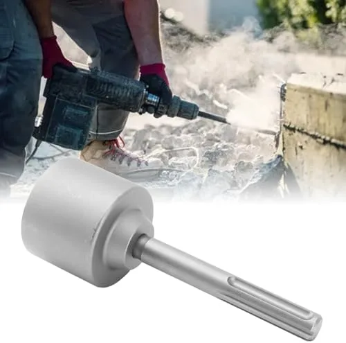 Miniatura 4 de Controlador de poste en T, vástago de 5 hoyos, acero de 7.9 in de longitud, poste de mano Pounder T, accesorio para poste de valla SDS-MAX U poste
