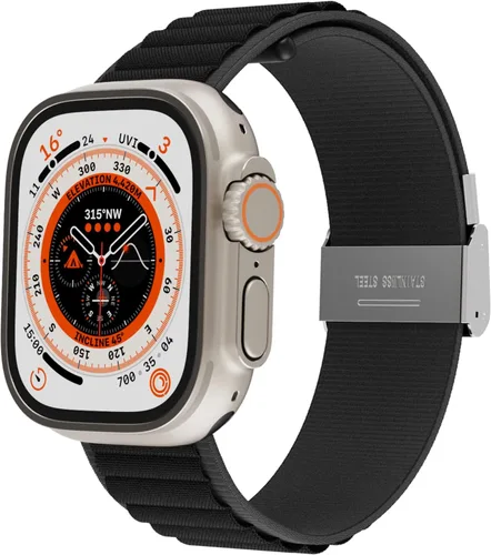 Miniatura 11 de Correa de metal compatible con correas de Apple Watch de 1.929 in, 1.811 in, 1.772 in, 1.732 in, 1.654 in, 1.614 in, 1.575 in, 1.496 in