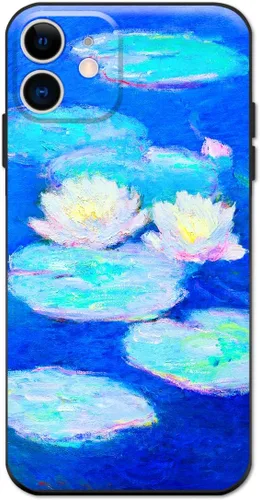 Miniatura 25 de Berkin Arts Funda de silicona compatible con iPhone 12 con protector de pantalla de flores ornamentales intrincadas rosas