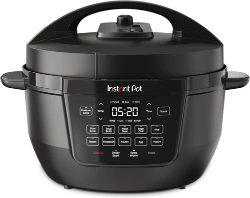 Instant Pot 7.5QT RIO Wide, multicocina eléctrica 7 en 1, olla a presión, cocción lenta, arroz, vaporera, salteado, yogur y calentador, base ancha,