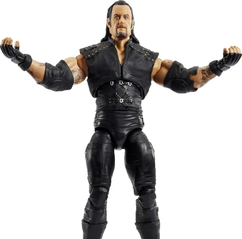 Miniatura 3 de WWE Ultimate Edition - Figura de acción de Undertaker, coleccionable de 6 pulgadas con cabezas adicionales, manos intercambiables y chaqueta