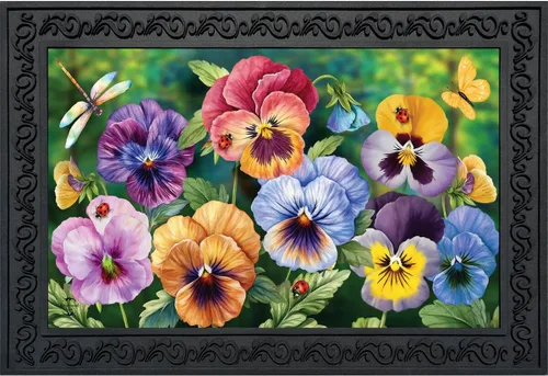 Miniatura 5 de Briarwood Lane Felpudo de primavera con mariposas a cuadros