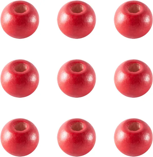 Miniatura 16 de Craftdady 200 cuentas espaciadoras redondas de madera natural negra de 0.394 pulgadas (0.394 in), cuentas sueltas para manualidades, joyería