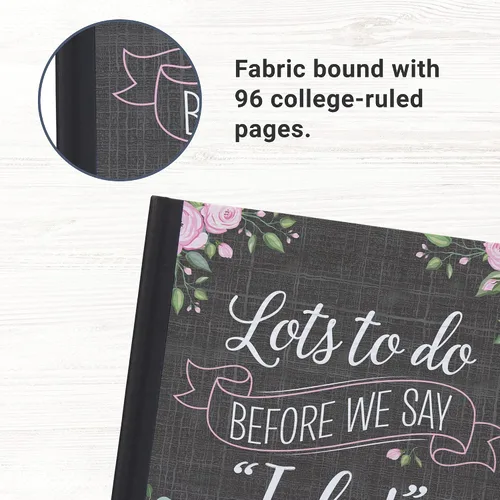 Miniatura 3 de Let's Make Memories Cuaderno personalizado para novias, planificador de boda, organizador de recuerdos, mensaje personalizado