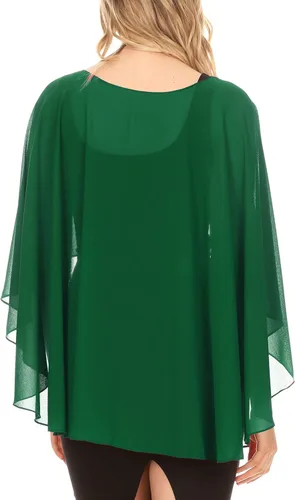 Miniatura 2 de Sakkas Anya - Abrigo de gasa suave para mujer, para boda, dama de honor, bolero