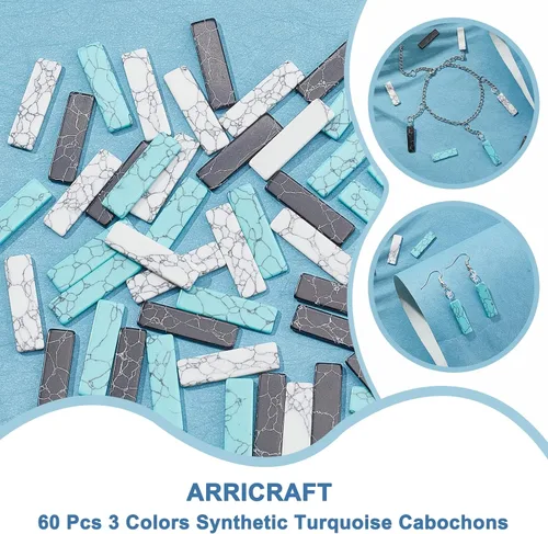 Miniatura 4 de arricraft Piedra preciosa turquesa sintética, Plástico Piedra