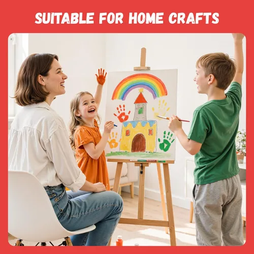 Miniatura 5 de Simetufy Paquete de 24 Tableros de Lienzo Grandes de 12 x 16 Pulgadas para Pintar - Paneles de Lienzo de Algodón 100% Imprimados con Gesso Libres